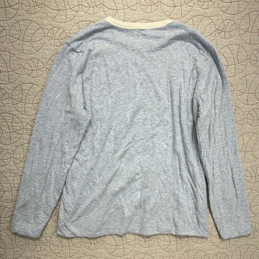 Faherty Reversible Crewneck Blue Heathered Cloud / Men's Large